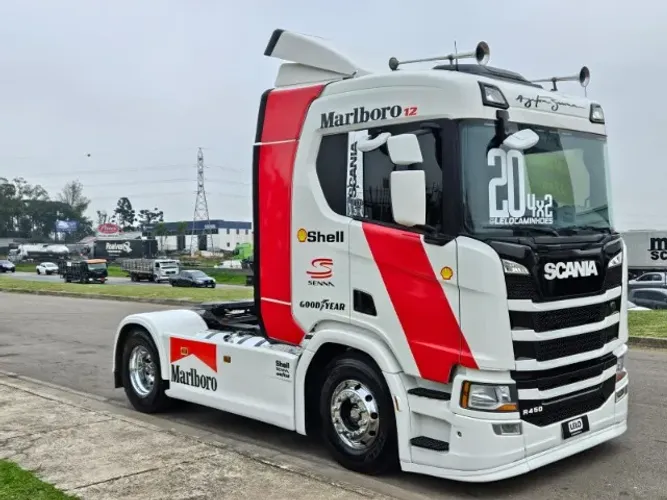 Scania R450 4x2 Ano 2020 Automático Ar condicionado Mídia Buzina Marítima
