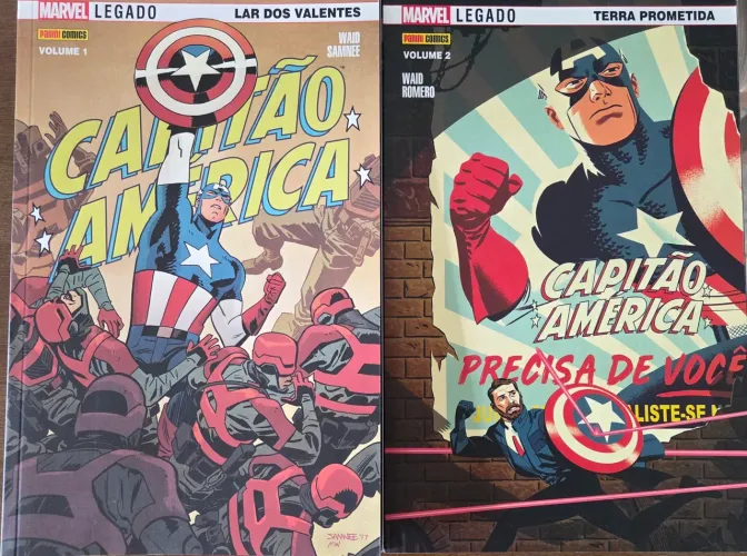 PACK VOLUMES 01 E 02 - CAPITÃO AMÉRICA - MARK WAID E CHRIS SAMNE - PANINIE