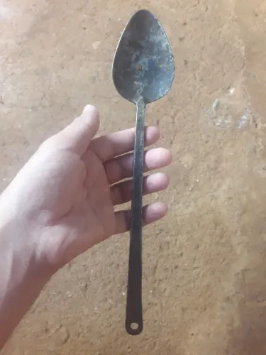 Colher de ferro p arroz