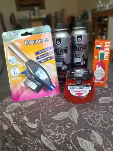 Kit maçarico +geleia + molho