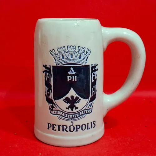 Caneca Porcelana Petrópolis Altiora Semper Petens 11cm
