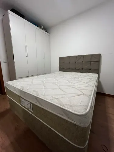Cama colchão e cabeceira