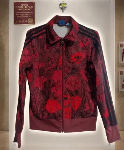 Agasalho Adidas Vermelho Florido ?
