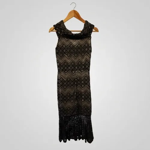 Vestido Preto Feminino Semi-Novo Tam. M (38) | R$ 80