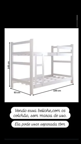 Vendo beliche com os colchões