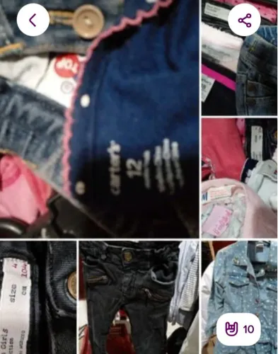 LOTE 100 PECAS DE ROUPAS INFANTIS DE MARCA