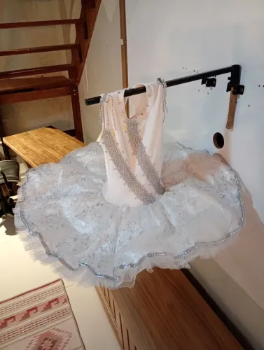 Vestido ballet infantil profissional tutu bandeja