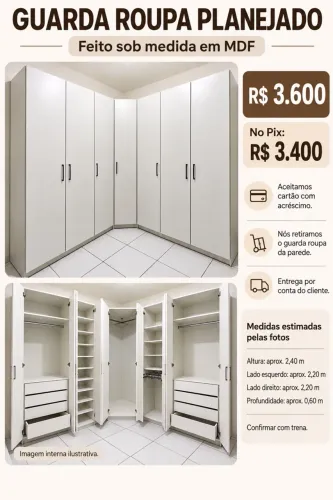 Guarda roupa projetado