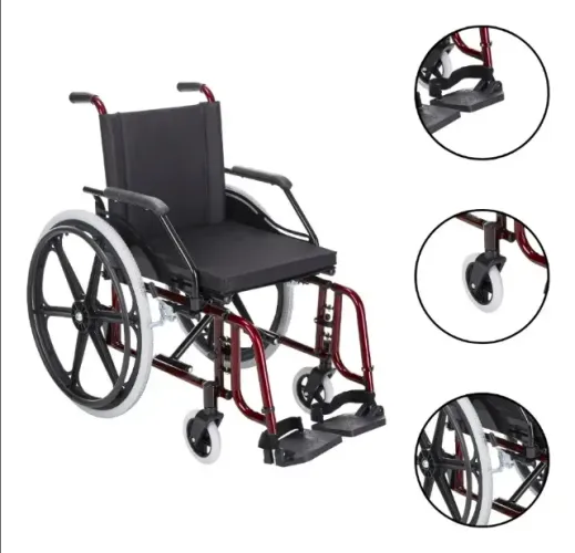 Cadeira De Rodas Elite Aço Carbono Pneu Inflável - Elite