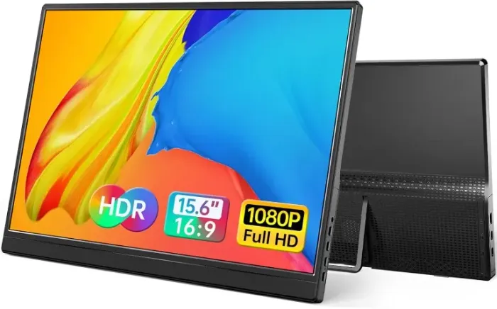 Yxk Monitor portátil de 15,6 polegadas 1080p
