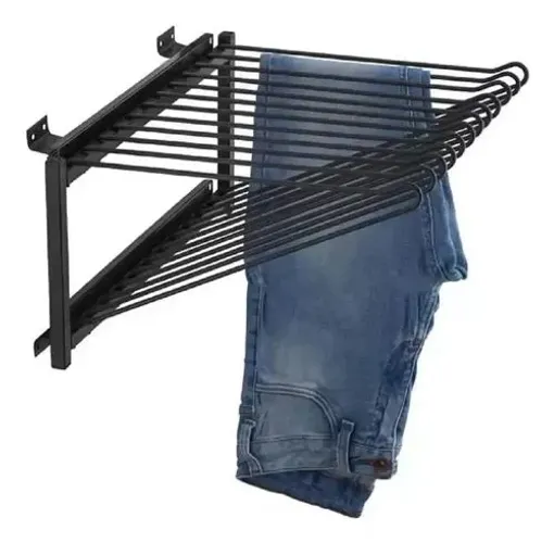 Calceiro Deslizante Cromado para Guarda-Roupa / Closet - 12 Varetas