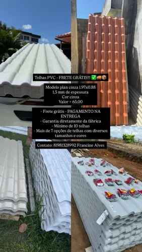 TELHAS PVC NO PRECINHO ? 64,99