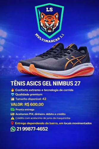Tênis Asics masculino Gel Nimbus 27 tamanho 42