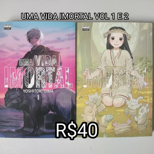 Mangá - Uma vida imortal volumes 1 e 2