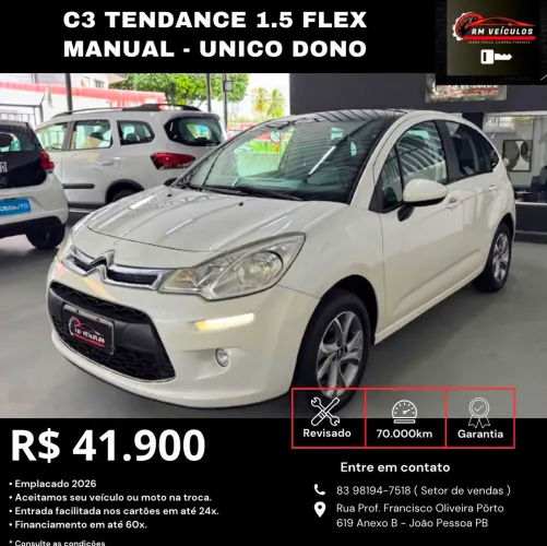 Citroen C3 Tendance 1.5 Flex 8V 5P Mec. 2015