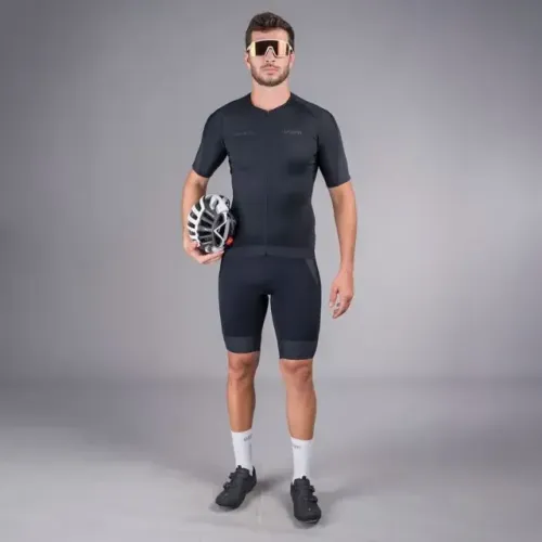 Bermuda Triathlon Woom Carbon Black Masculino (nova)