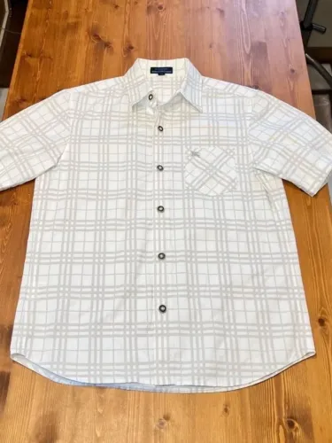 camisa burberry blue label manga curta xadrez 100% original 