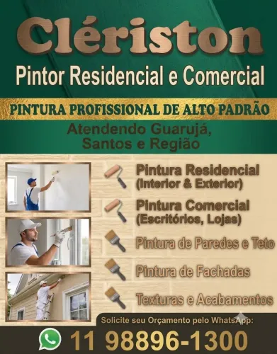 Clériston pintor comercial e residencial Guarujá santos e região nosso whts *