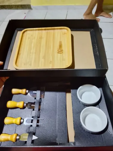 Conjunto de tábua de petiscos 7 peças 