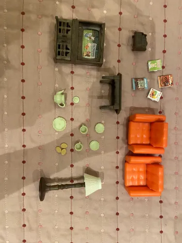 sylvanian families conjunto sala de estar
