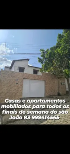 Casa e apartamento mobiliado para são João temporada,mensal ou anual