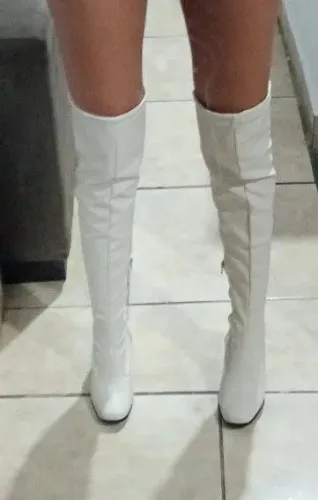 Bota feminina branca
