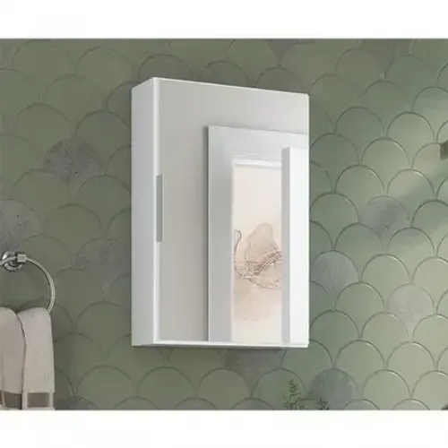 Espelheira Modular 60cm X 40cm Branco Inteiro - Moveis Joia (Novíssimo - na caixa). 