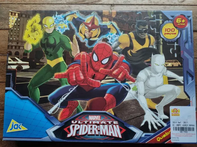 Quebra-Cabeça Homem-Aranha Marvel 100 Peças (Jak / Toyster)