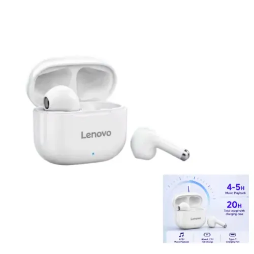 Fone Bluetooth Lenovo LivePods LP40 Pro TWS - Bluetooth 5.3, HiFi 10mm, Baixa Latência 60m
