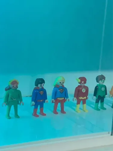 Lote 10 Miniaturas DC Playmobil Coleção Kinder Ovo - Sem Repetições