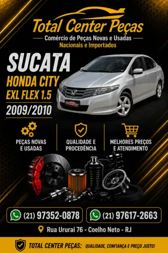PEÇAS SUCATA HONDA CITY 2009/2010