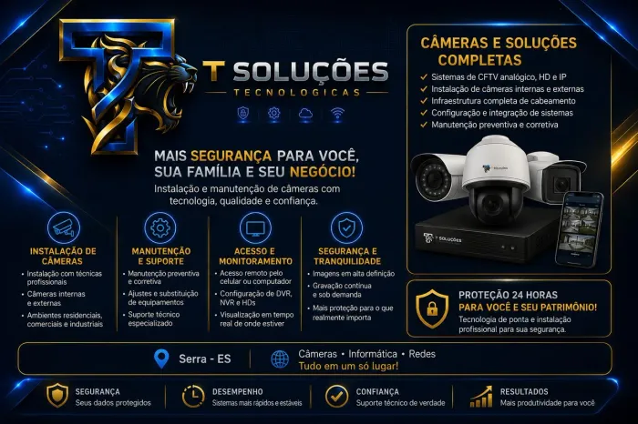 ? Instalação e Manutenção de Câmeras | CFTV, DVR, NVR e Monitoramento Remoto ?