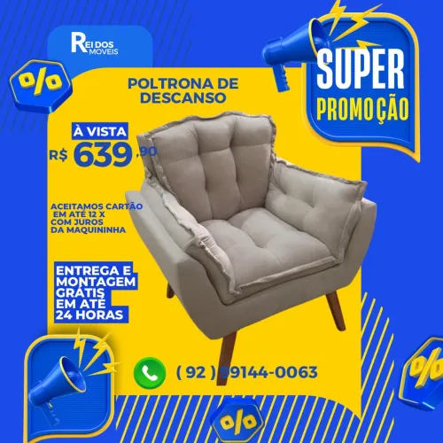 Poltrona disponível a pronta entrega