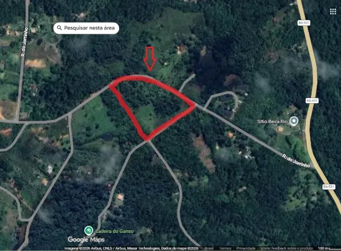 Terreno, área 22.000 m², Jorrinho, na Cascalheira, Camaçari, Bahia