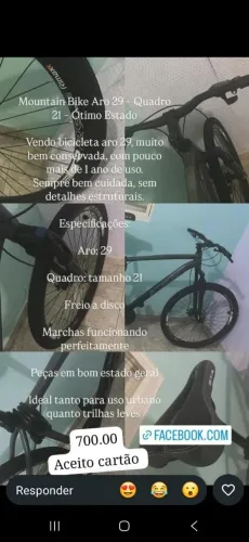 Bicicleta Montain Bike - Ótimo estado.