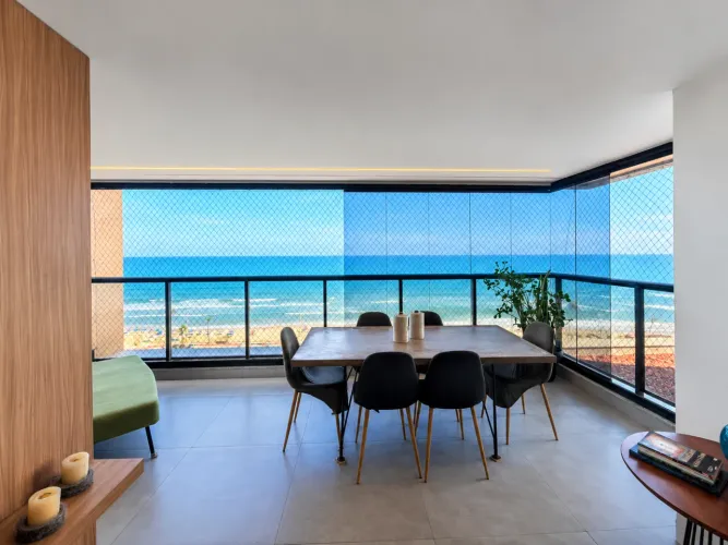 aguah Residence - Jaguaribe, 88m², 3 quartos, Armários, Vista Mar, 1 vaga.