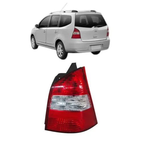 Lanterna Traseira Direito Nissan Livina 2009 2014 Direito/passageiro Vermelho