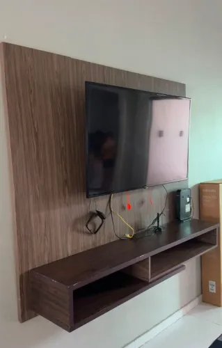 Tv de 48 POL e um painel, acompanha o suporte da tv