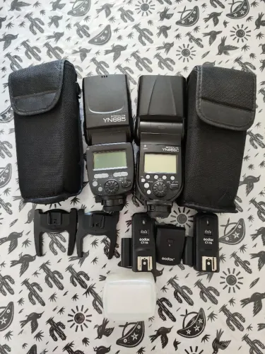 Kit de iluminação para fotografia - excelente estado