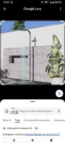 Chuveiro exterior para piscina ou onde vc achar melhor, inox n pega ferrugem