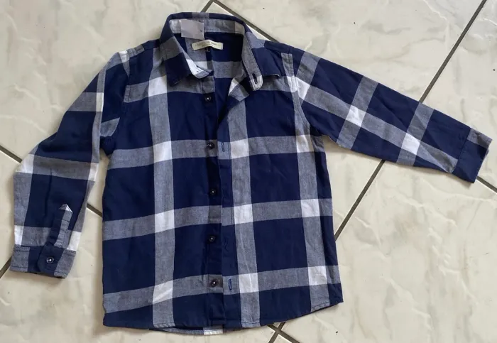 Camisa infantil masc xadrez - TAM 5