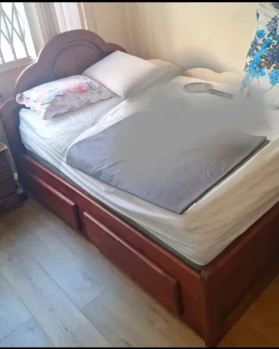 Cama casal madeira 