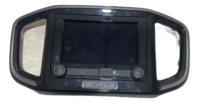 Multimidia C/ Moldura Difusor Fiat Strada Ultra 2024 Preto