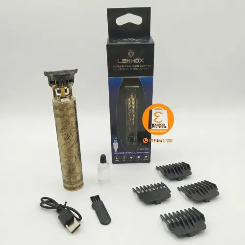 Máquina Profissional p/ Cortar Cabelos e Barbear Elétrico, Completo LEHMOX LEY-1544