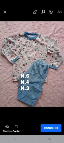 Pijama peluciado em promoção na loja