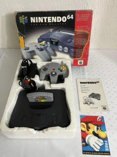 Nintendo 64 Tdo Original na Caixa com Mario