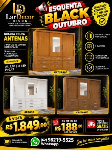 GUARDA ROUPA ANTENAS 3P