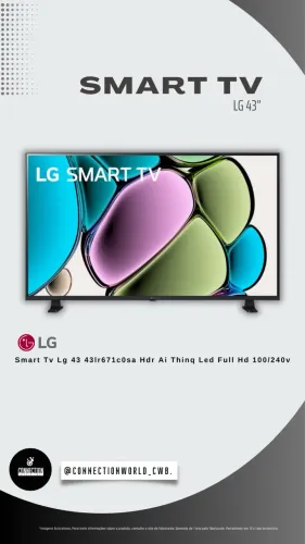 Smart Tv Lg 43 43lr671c0sa Hdr Ai Thinq Led Full Hd 100/240v
