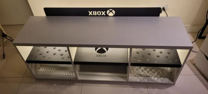 Rack Gamer Xbox 6 Nichos Led