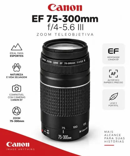 Lente canon 75-300mm III 